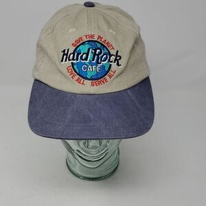 Hard Rock Cafe Tan and Navy Hat Paris